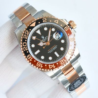 GMT ROLEX  Replica  3285 Movement 904L Steel Black Watch